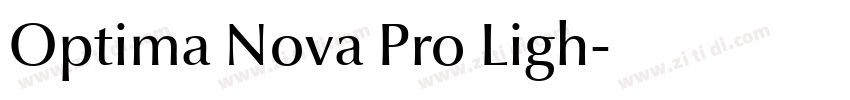 Optima Nova Pro Ligh字体转换